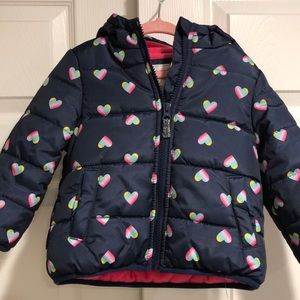 Carter’s, girls size 18 puffer winter coat